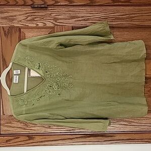 Chico's Floral Tunic Bohemiam Style, Size 1, NWT